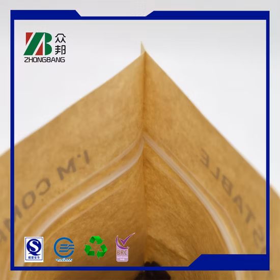 Bolsa de café de papel Kraft verde blanco mate compostable de 12 oz Bolsa de embalaje de hojas de té biodegradable con cierre de cremallera ecológica y ecológica